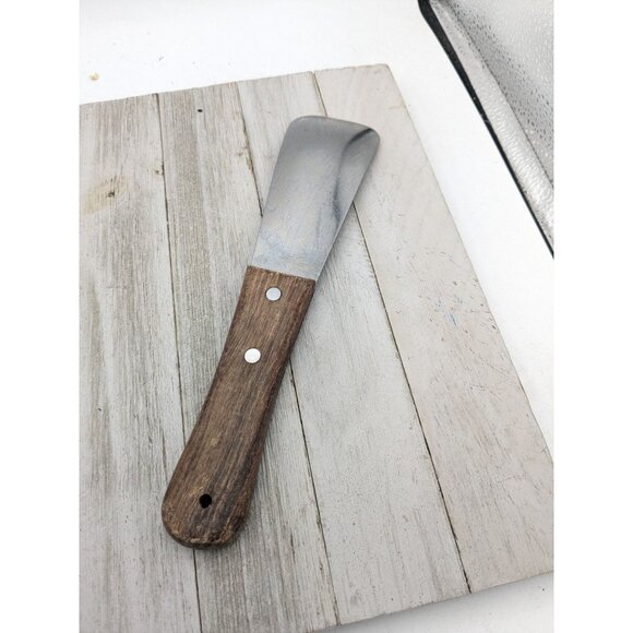 Vintage Vernco #1 Stainless Steel Ice Cream Spade Scoop Wood Handle 9 1/2" Japan - Picture 4 of 8